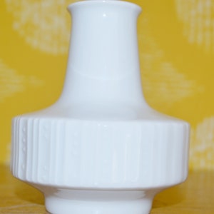 Vintage Vase White by Eschenbach 70s Design Retro Mid Century WGK WGP Space Age