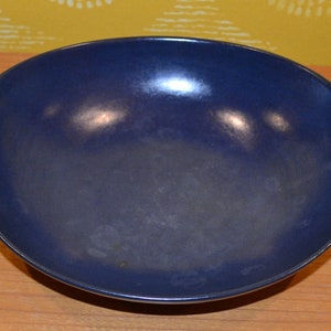 Vintage serving bowl blue Fifties Retro Mid Century 50s Rockabilly Shabby Chic country style