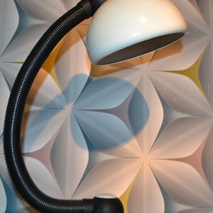 Vintage desk lamp white 70s space age design classic