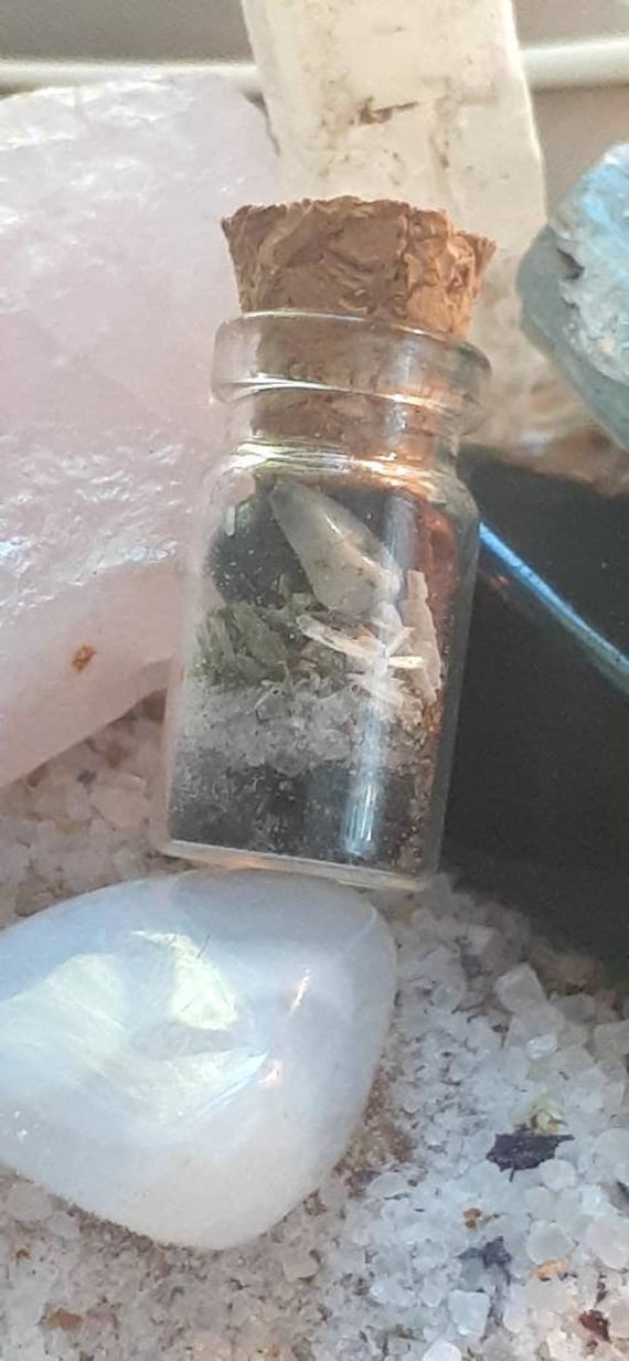 Calming anti-anxiety spell bottle. Witches Jar
