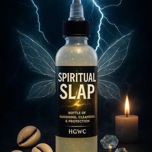 Spiritual SLAP Bottle | Conjure Spiritual Water for Cleansing, Protection, Energy Boost & Ritual Work (Hoodoo, Voodoo, Witchcraft)