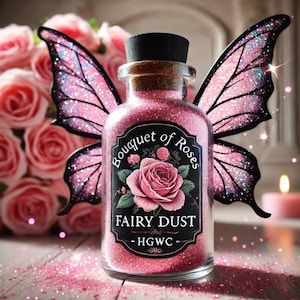 Bouquet of Roses Fairy Dust | Witchcraft Hoodoo Conjure Powder for Love, Self-Love, Beauty, Healing & Marriage Blessings (Voodoo, Spells)