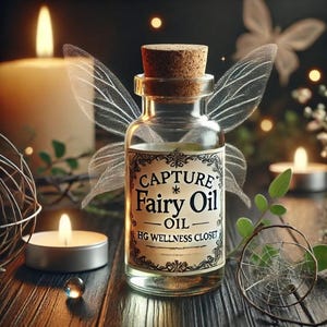 Capture Oil Fairy Oil | Spiritual Conjure Oil for Witchcraft, Voodoo, and Hoodoo | Binding, Influence, and Spellwork