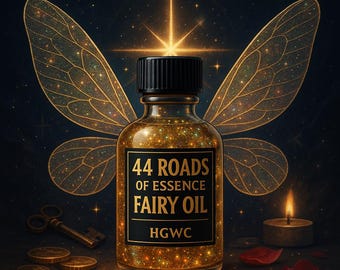 44 Roads of Essence Fairy Oil | Spiritual Conjure Oil for Attraction, Wealth, Opportunity & Powerful Spellwork (Hoodoo, Voodoo, Witchcraft)