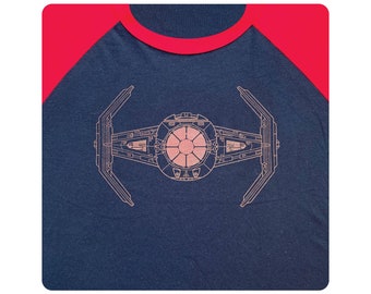 Star Fighters - koszulka z okrągłym dekoltem TIE Advanced x1