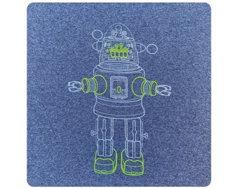 Toy Robots - Vintage Robby the Robot Toy koszulka z okrągłym dekoltem