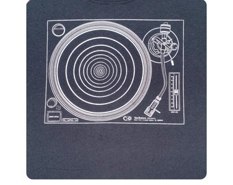 Music - Technic quartz - direct drive turntable system - SL 1200MK2 - crew neck t-shirt