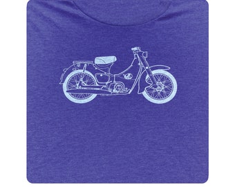 Hulajnogi - koszulka Honda Supper Cub C100 z okrągłym dekoltem