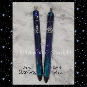 Custom Ink Joy Refillable pens- Night Court/ Velaris- Please read listing details
