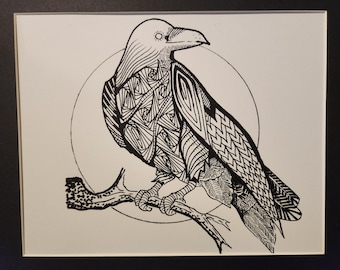 The Raven, Print, Matted to 11x14"