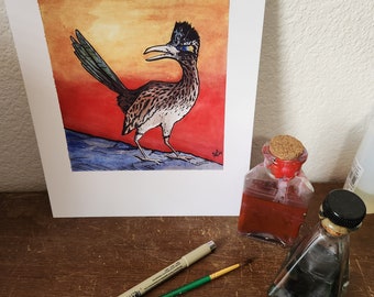 Roadrunner Fine Art Print 8.5x11