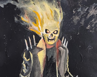 Fantasma, pintura gouache 23 x 30 cm