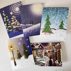 Tarjetas de Navidad e invierno del Mago Gris Tarjetas de felicitación A2 con sobres