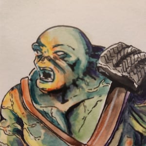 Fallout 3 Super Mutant (Aquarellmalerei)