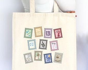 Eras Stamps Tote Bag, Eras Tote Bag