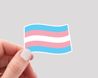 Transgender Flag Sticker / Transgender Sticker / LGBTQA Sticker