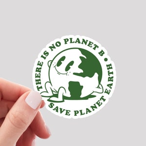 There is No Planet B Sticker / Climate Change Sticker / Earth Sticker / No Planet B Sticker / Earth Day Sticker / Mother Earth Sticker