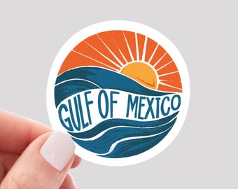 Gulf of Mexico Sticker, Funny Anti-Trump Sticker, Funny Democrat Sticker, FAFO Sticker, Gulf of Mexico Ocean Waves Sticker