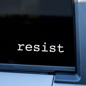 Resist Car Decal