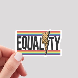 Sticker égalité / Sticker fierté / Sticker LGBTQA / Sticker LGBT / Sticker fierté arc-en-ciel / Sticker mois de la fierté