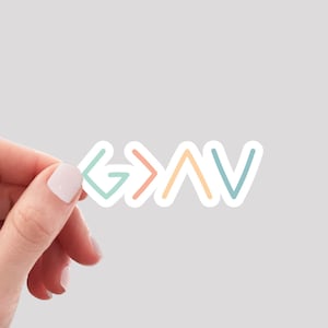 God is Greater Than The Highs and the Lows Sticker / God is Greater Sticker / Faith Sticker / Christian Sticker