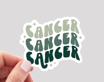 Cancer Sticker / Retro Zodiac Cancer Sticker / Cancer Girl Sticker / Cancer Water Bottle Sticker / Cancer Vinyl Sticker