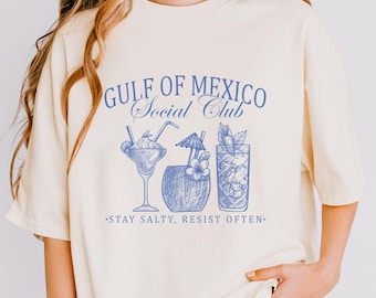 Gulf of Mexico Graphic Tee, Gulf of Mexico Comfort Colors® Shirt, Women's Anti-Trump Graphic Tee