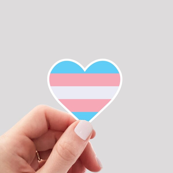 Transgender Flag Sticker / Transgender Sticker / LGBTQA Sticker