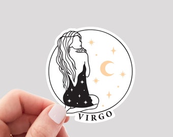 Virgo Sticker / Virgo Zodiac Sticker / Virgo Girl Sticker / Virgo Water Bottle Sticker / Virgo Vinyl Sticker