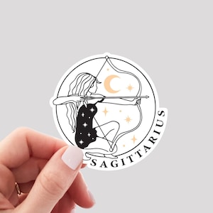 Sagittarius Sticker / Sagittarius Zodiac Sticker / Sagittarius Girl Sticker / Sagittarius Water Bottle Sticker / Sagittarius Vinyl Sticker