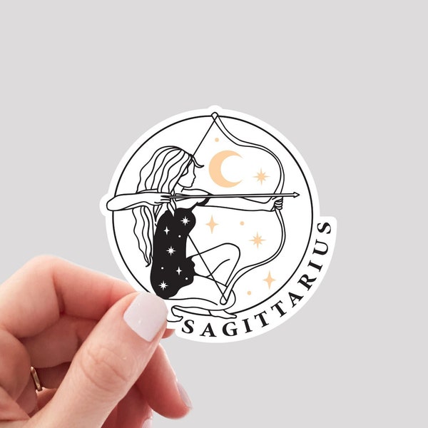 Sagittarius Sticker / Sagittarius Zodiac Sticker / Sagittarius Girl Sticker / Sagittarius Water Bottle Sticker / Sagittarius Vinyl Sticker