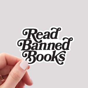 Sticker livres interdits de lecture / Sticker livres interdits / Sticker lecture / Sticker livre / Sticker Booktok