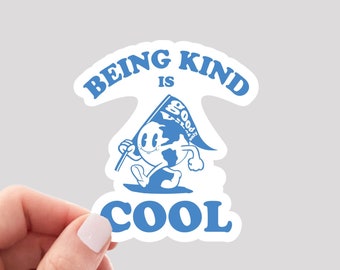 Grow Kindness Sticker Wildflower Be Kind Sticker Inspirational Flower ...