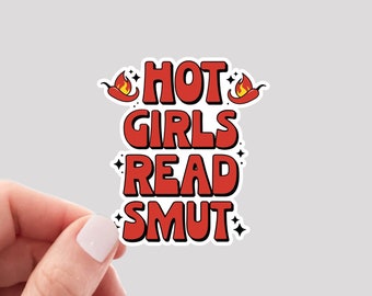 Hot Girls Read Smut Romance Book Sticker