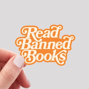 Sticker livres interdits de lecture / Sticker livres interdits / Sticker lecture / Sticker livre / Sticker Booktok