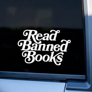 Read Banned Books Vinyl Car Decal