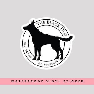 Sticker Le chien noir