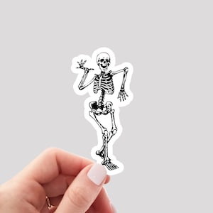 Dancing Skeleton Sticker / Skeleton Sticker / Water Bottle Sticker / Laptop Sticker