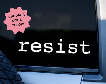 Resist Car Decal