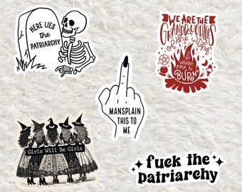 Feminist Sticker Bundle, F the Patriarchy Stickers