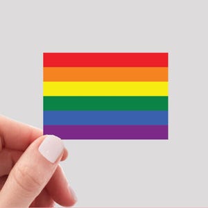 Autocollant drapeau de la fierté, autocollant drapeau de la fierté arc-en-ciel
