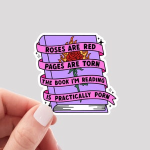 Funny Smut Sticker, Funny Book Sticker, Funny Reading Sticker, Spicy Book Sticker, image 1