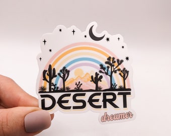 Desert Sticker Desert Dreaming Sticker Retro Desert Sticker Desert Water Bottle Sticker