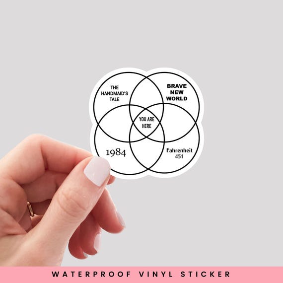 Dystopian Venn Diagram Sticker