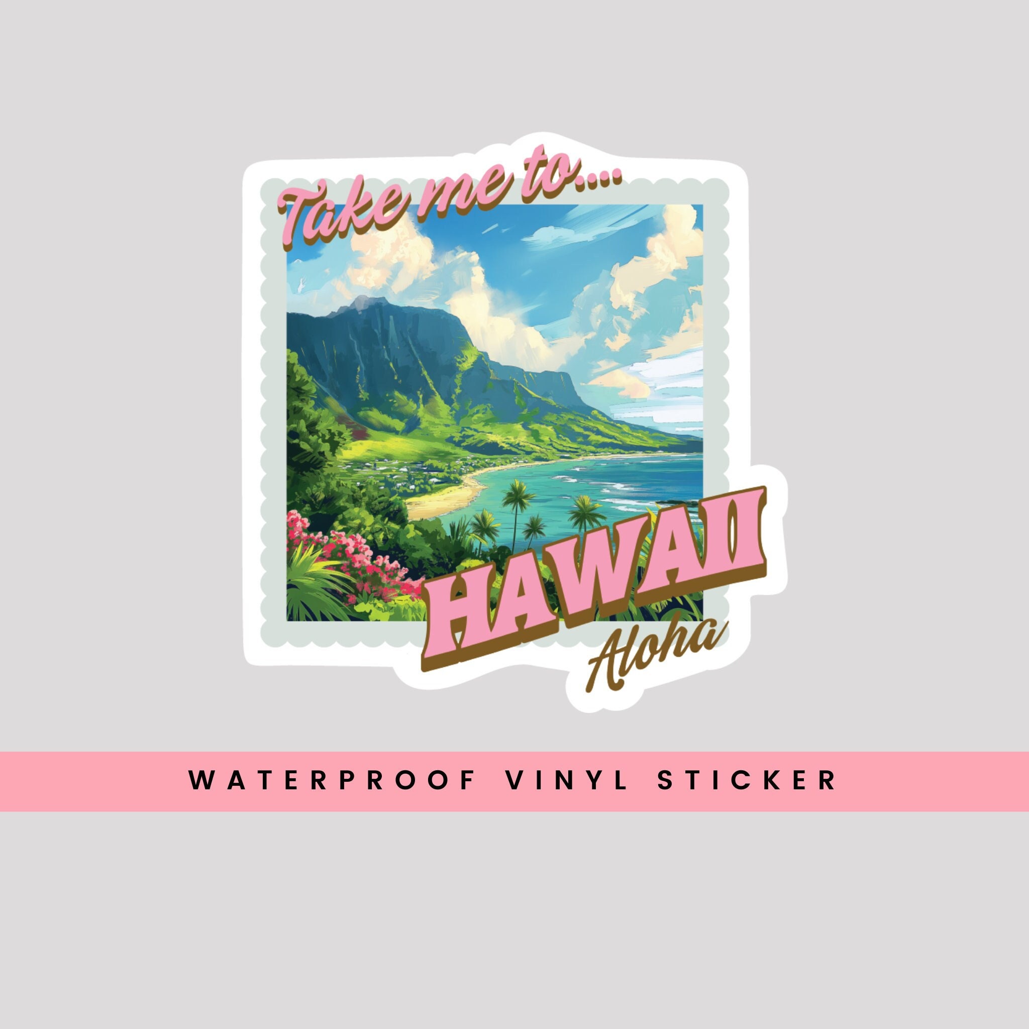 Decalcomania In Vinile Con Mappa Delle Isole Hawaiane - Foto 9