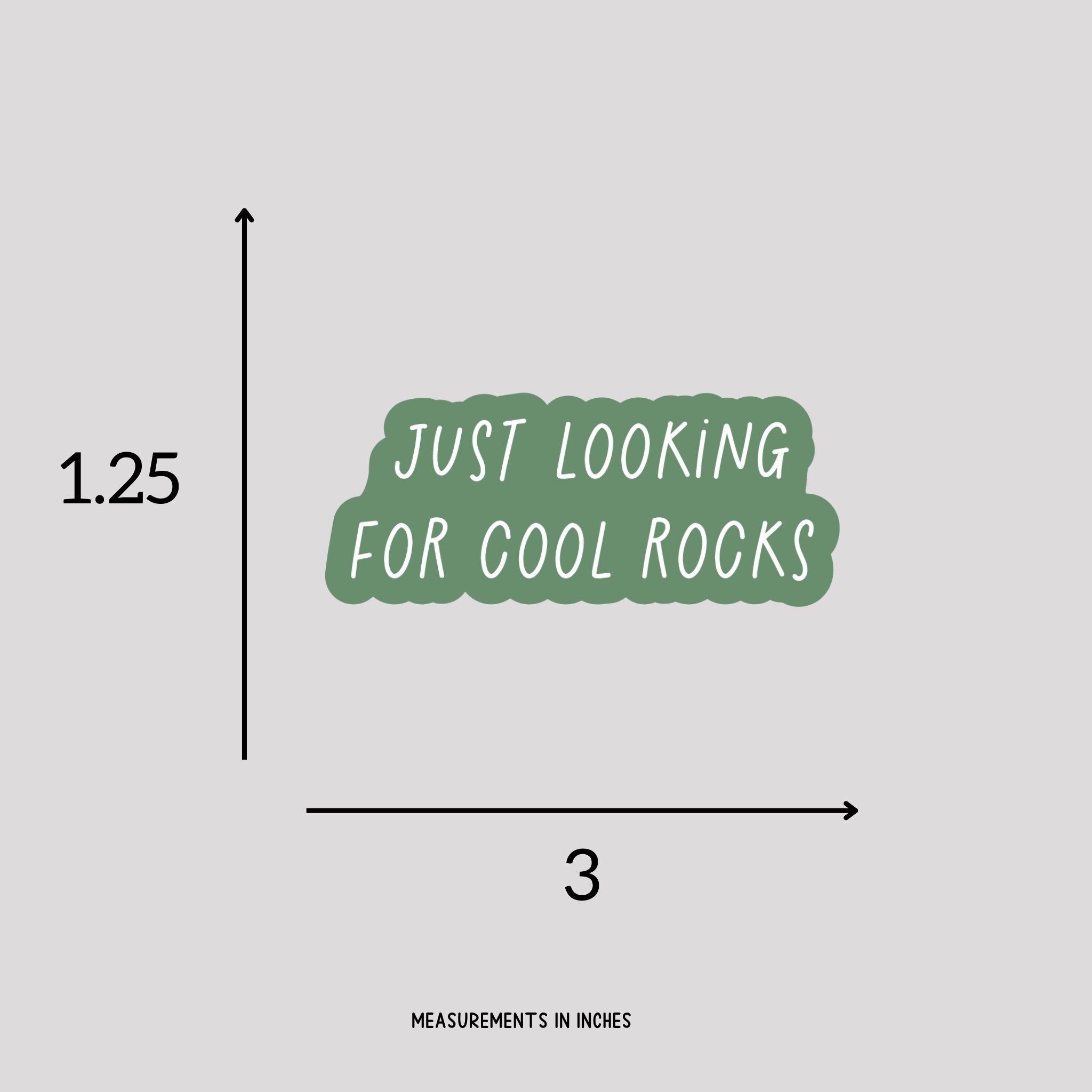 This Rocks Sticker Just Looking for Cool Rocks Sticker / Rocks Sticker / Funny Rocks ...