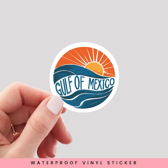 Gulf of Mexico Sticker, Funny Anti-Trump Sticker, Funny Democrat Sticker, FAFO Sticker, Gulf of Mexico Ocean Waves Sticker