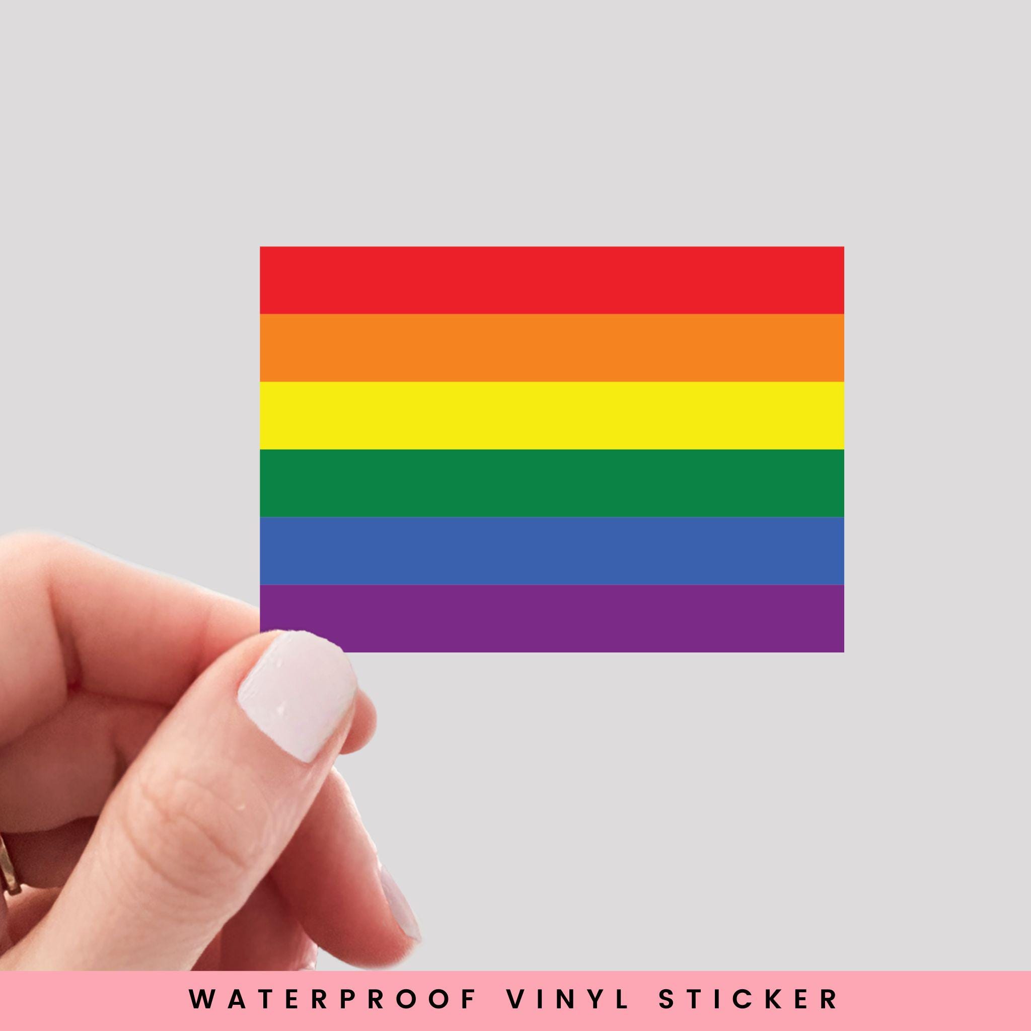 Rainbow Pride Flag Sticker - Etsy
