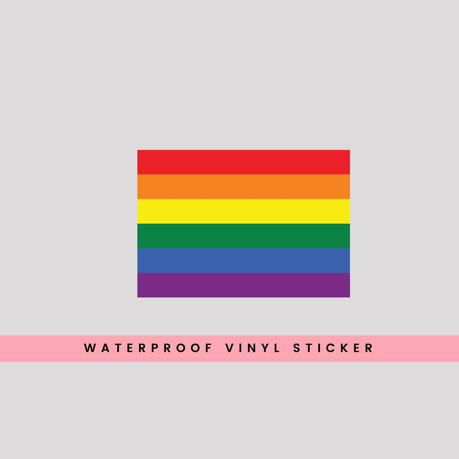 Rainbow Pride Flag Sticker - Etsy