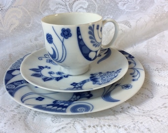 Echt Kobalt Blue and White Trio
